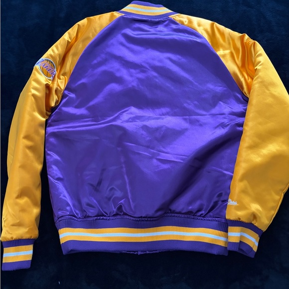 Mitchell & Ness Purple and Gold Lakers Bomber Jacket - Picture 3 of 6